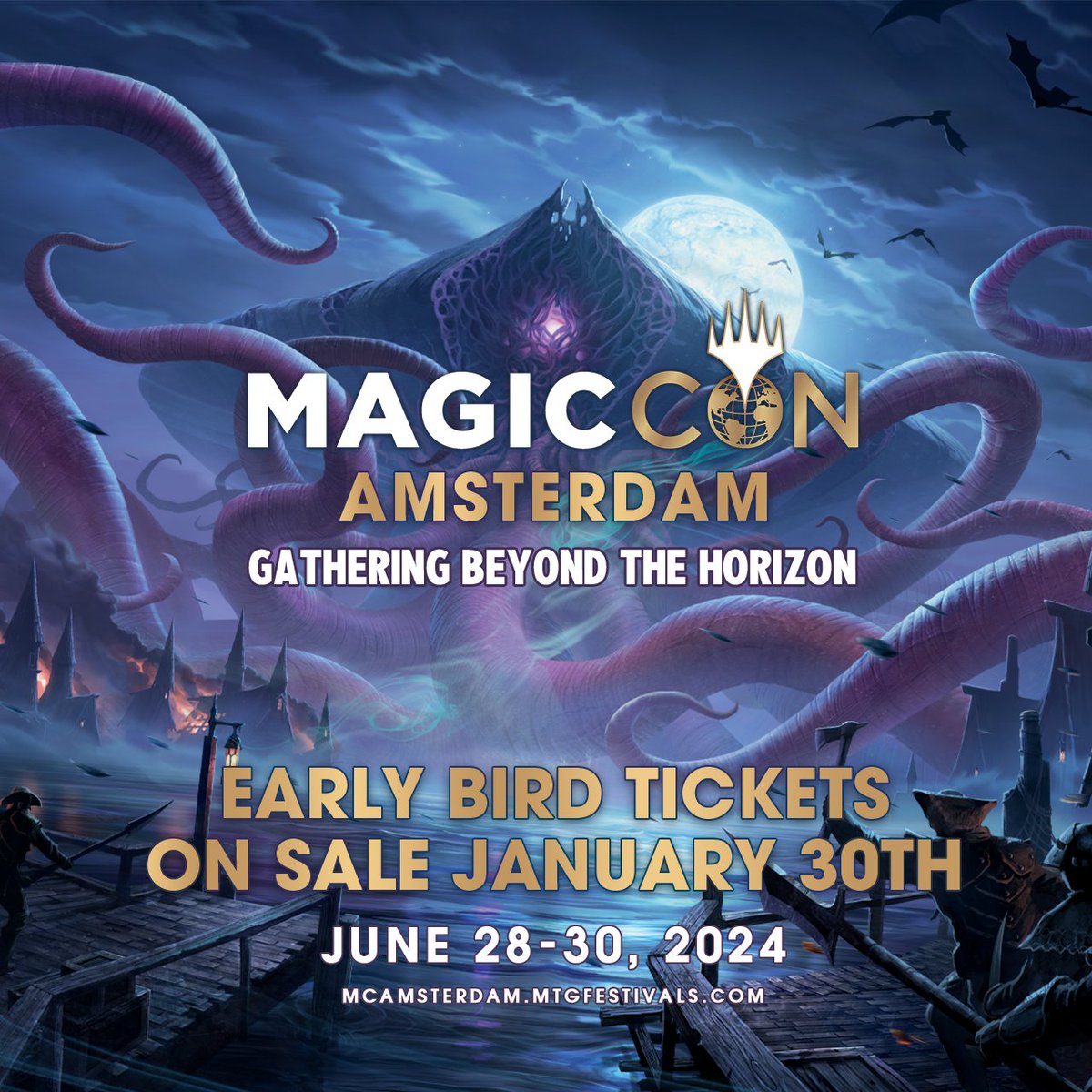 Early Bird Badges for #MCAmsterdam will go on sale NEXT WEEK! 

Join us June 28-30, 2024 for the three amazing days of Magic!

Learn more about what to expect: magic.gg/news/magiccon-…