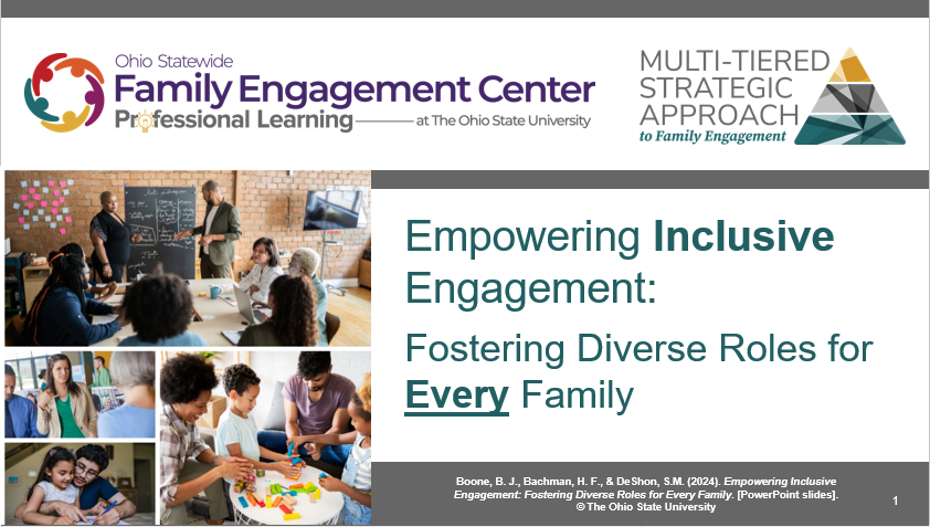 OhioEngage's tweet photo. 🌟 Today at @OhioEngage: @boonebbuzz &amp; @HadleyBachman shine in "Empowering Inclusive Engagement: Fostering Diverse roles for every family!" for @HarvardPG.  #FamilyEngagement #HarvardEd 🚀 https://t.co/jO1Yl280Gx