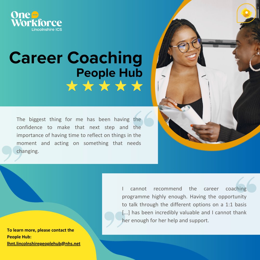 Workforce_Lincs's tweet photo. We have received some amazing feedback from the career coaching sessions that have been helping to support staff across the Lincolnshire health and care system. Take a look at the difference it has been making: https://t.co/uc9CsCyJ5J