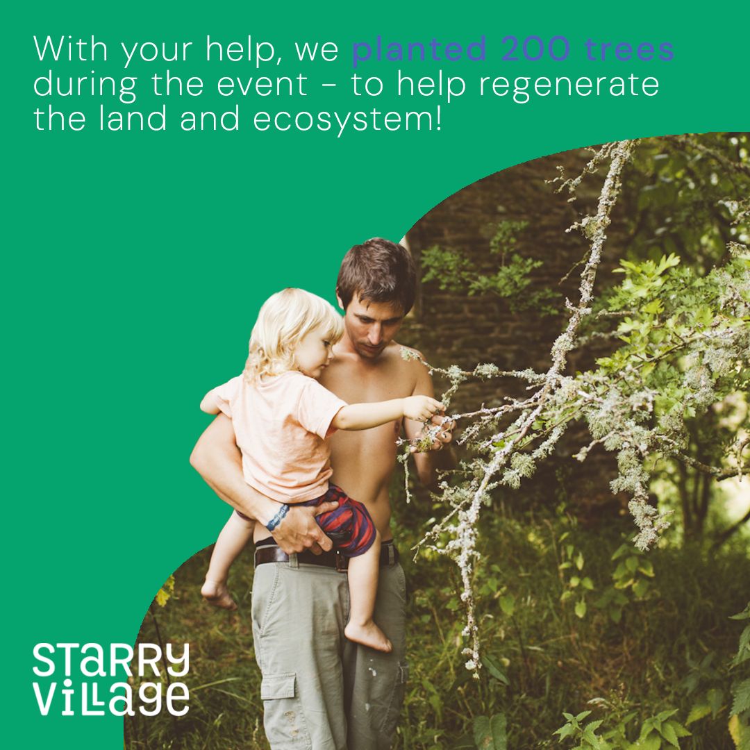 _StarryVillage's tweet photo. Our sustainability boffins have crunched the data from last year's camp, and we can now present out first ever Environmental Impact Report! Delve into the full report through the link below 🌍

https://t.co/R1JzpCxulF https://t.co/Qm3gPFdelr