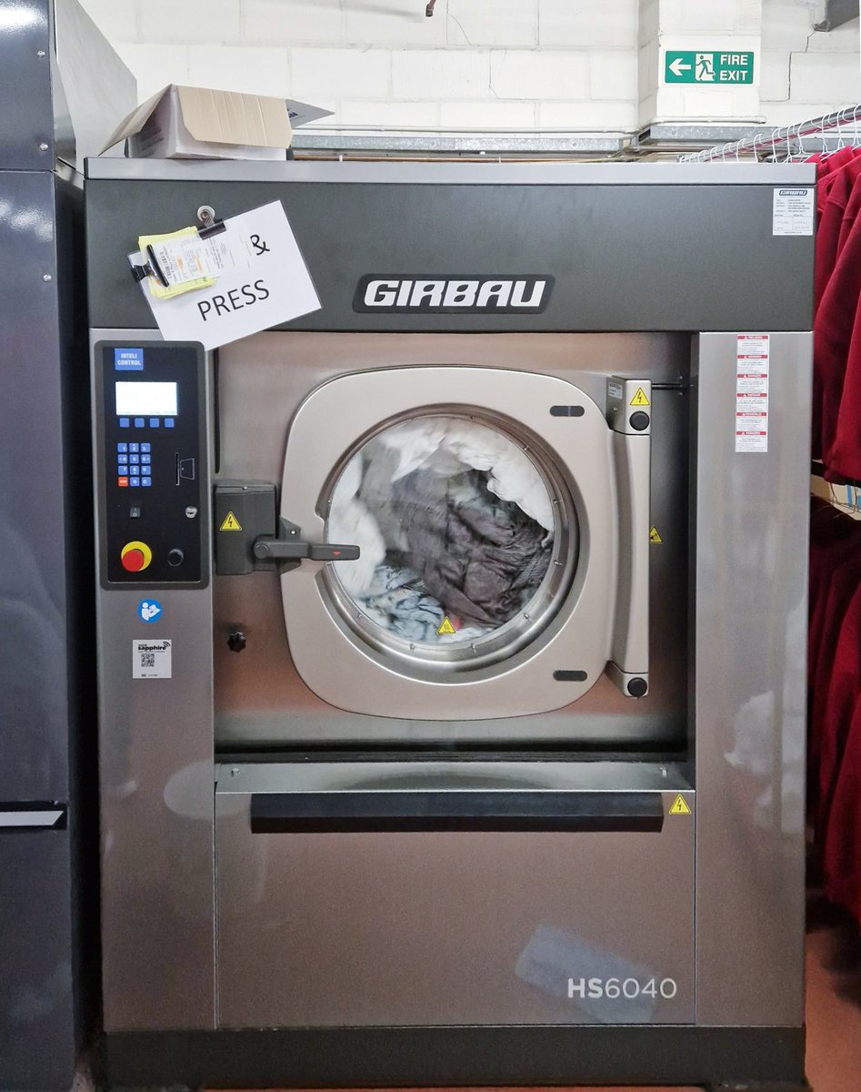 Pressing Needs just got an upgrade with their new Girbau 6040 steam-heated machine, 40 kg. After careful consideration of their laundry &amp; wet cleaning needs, the new Saier MPX emerged as the perfect choice.

Wet cleaning enquires cleansupply.co.uk/wet-cleaning

#commercialcleaning