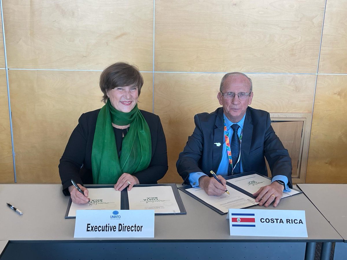Costa Rica signed the Glasgow Declaration on Climate Action in Tourism and the Global Tourism Plastics Initiative! 🇨🇷

Let us encourage other nations and stakeholders to join the fight against climate change and plastic pollution.🤝

🔗 unwto.org/sustainable-de…
