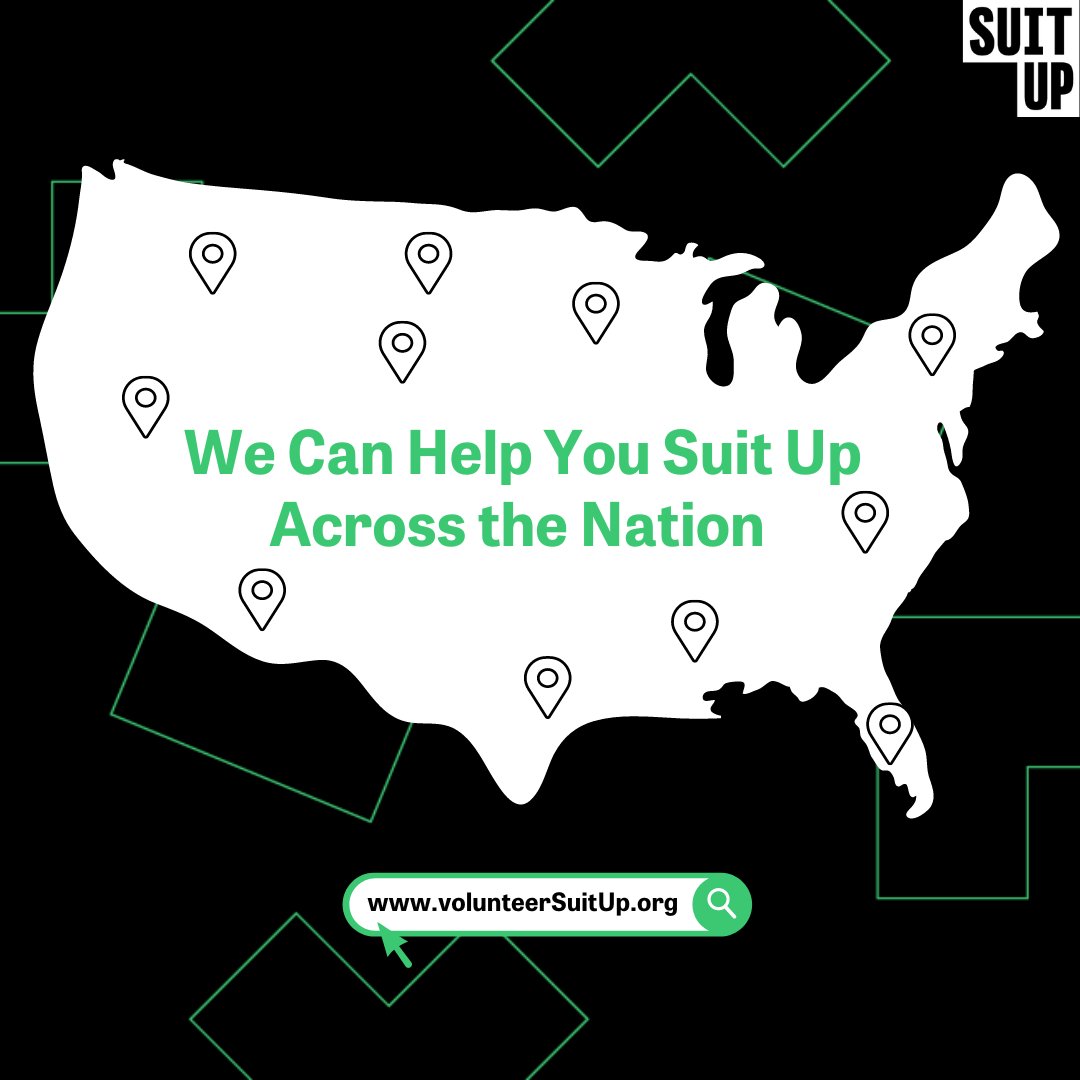 Did you know that SuitUp partners can book multiple events engaging their offices across the country? Comment below to learn more about how to get your volunteers involved nationwide! #volunteerSuitUp