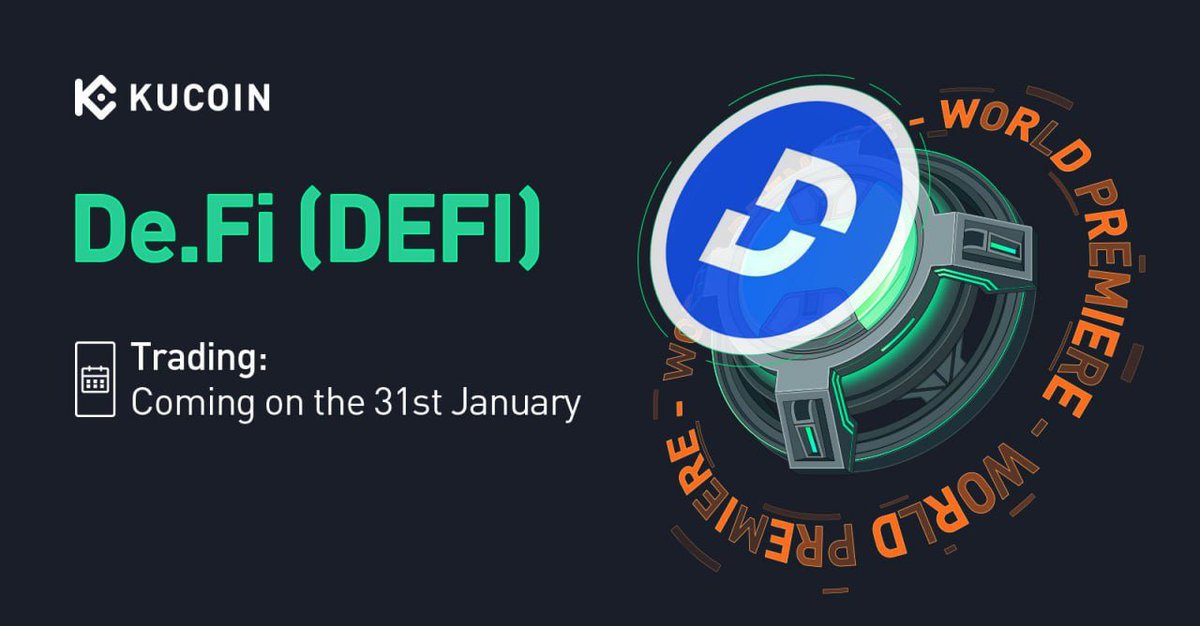 KuCoinLATAM's tweet photo. ¡💎https://t.co/3NNHWjFTaK (DEFI) se cotiza en KuCoin! ¡Estreno mundial!
🤑Depositar Ahora
🚀DEFI/USDT: 31 de enero de 2024
👉https://t.co/z8j035jrMq
#NuevaLista
¿No tienes una cuenta de KuCoin? Registrate aquí (https://t.co/XOZI7un5Gl) https://t.co/MbRRFm0Yi4