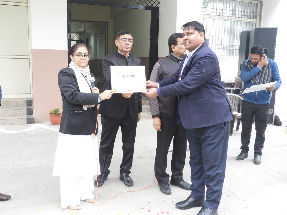 AE_Mirzapur's tweet photo. Today  I attended the 75th republic day celebration with respected honourable MD PVVNL Chaitra B. mam sir and with higher officials in which I have received   appreciation certificate, To which I am very much gratified... https://t.co/QTsmvfMHx5