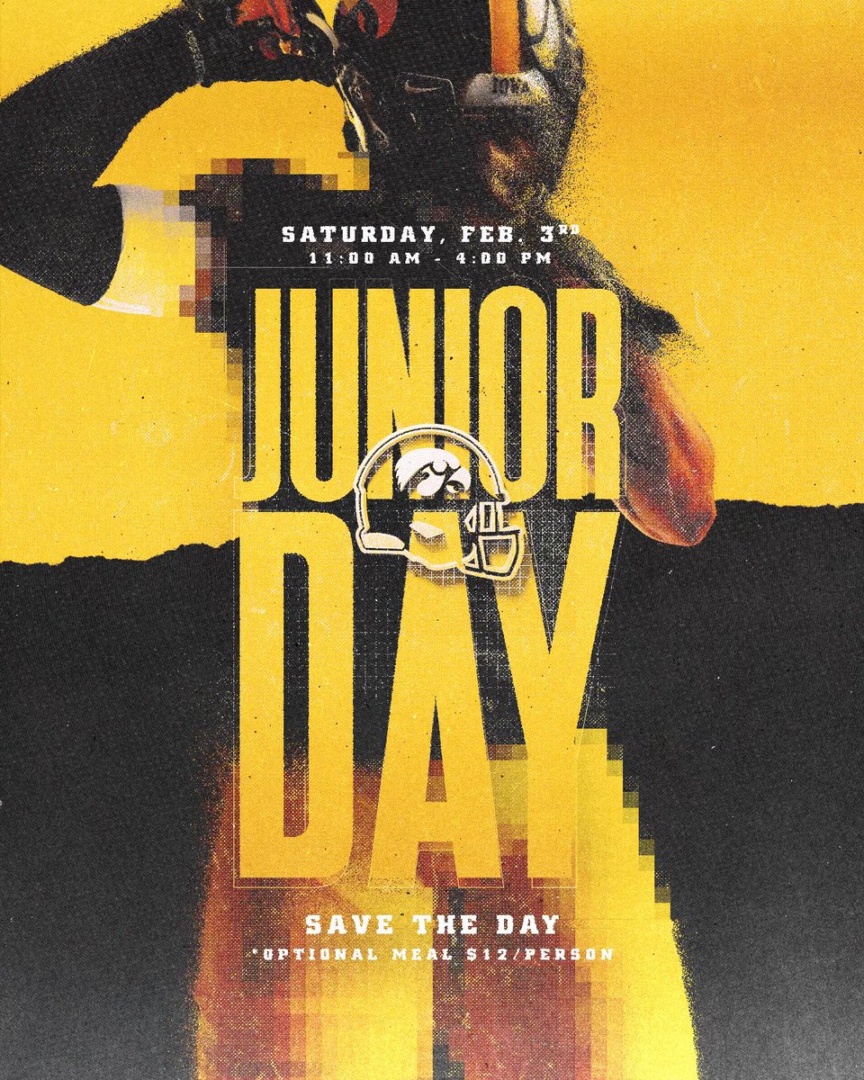 Big thank you @CoachSWallace and the @HawkeyeFootball for the junior day invite! @CohMurphIKE @DdeFootball @EDGYTIM @AllenTrieu @GregSmithRivals @Rivals_Clint @dzoloty @Bryan_Ault @HSFBscout @LemmingReport 

@EliotClough @SBock247 @Iowa_Recruiting @RobHoweHN @BlairASanderson 🐤