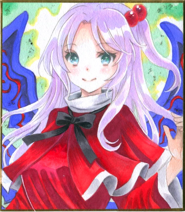 【今週のアナログ絵の成果】東方旧作の神綺さま描きました