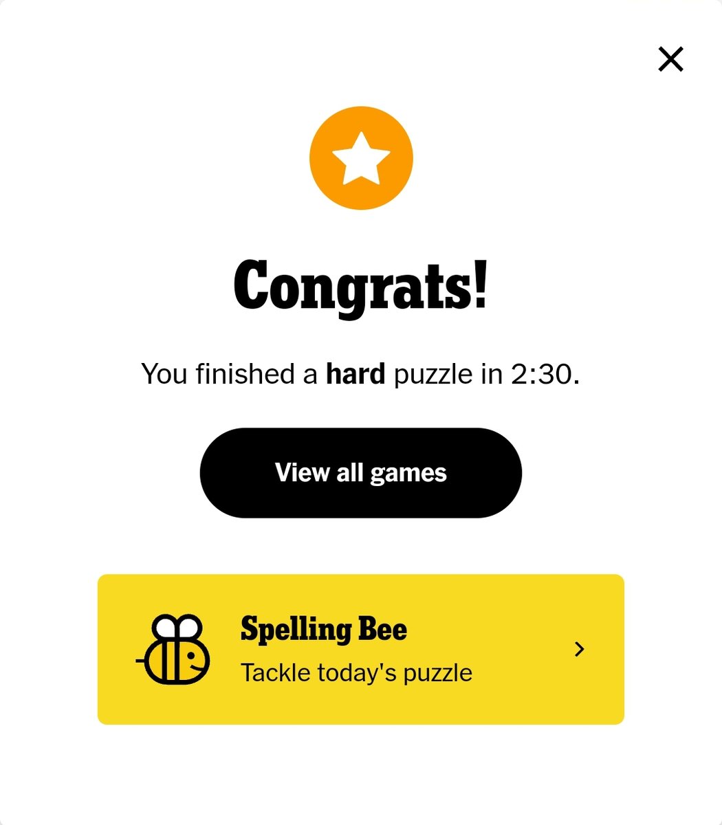 scottfriemann's tweet image. Getting the @nytimes hard #sudoku in under 5 minutes is the goal.  Getting it in under 3 minutes is the aspiration.  But when a puzzle is mislabeled,  it tarnishes the achievement. @crypticcracking