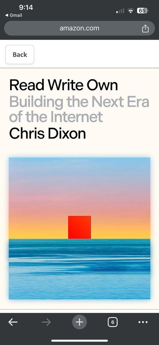 zerotask17's tweet photo. Thanks for the reminder this book by Chris Dixon out Tuesday . @packyM https://t.co/qnIRv03EFt