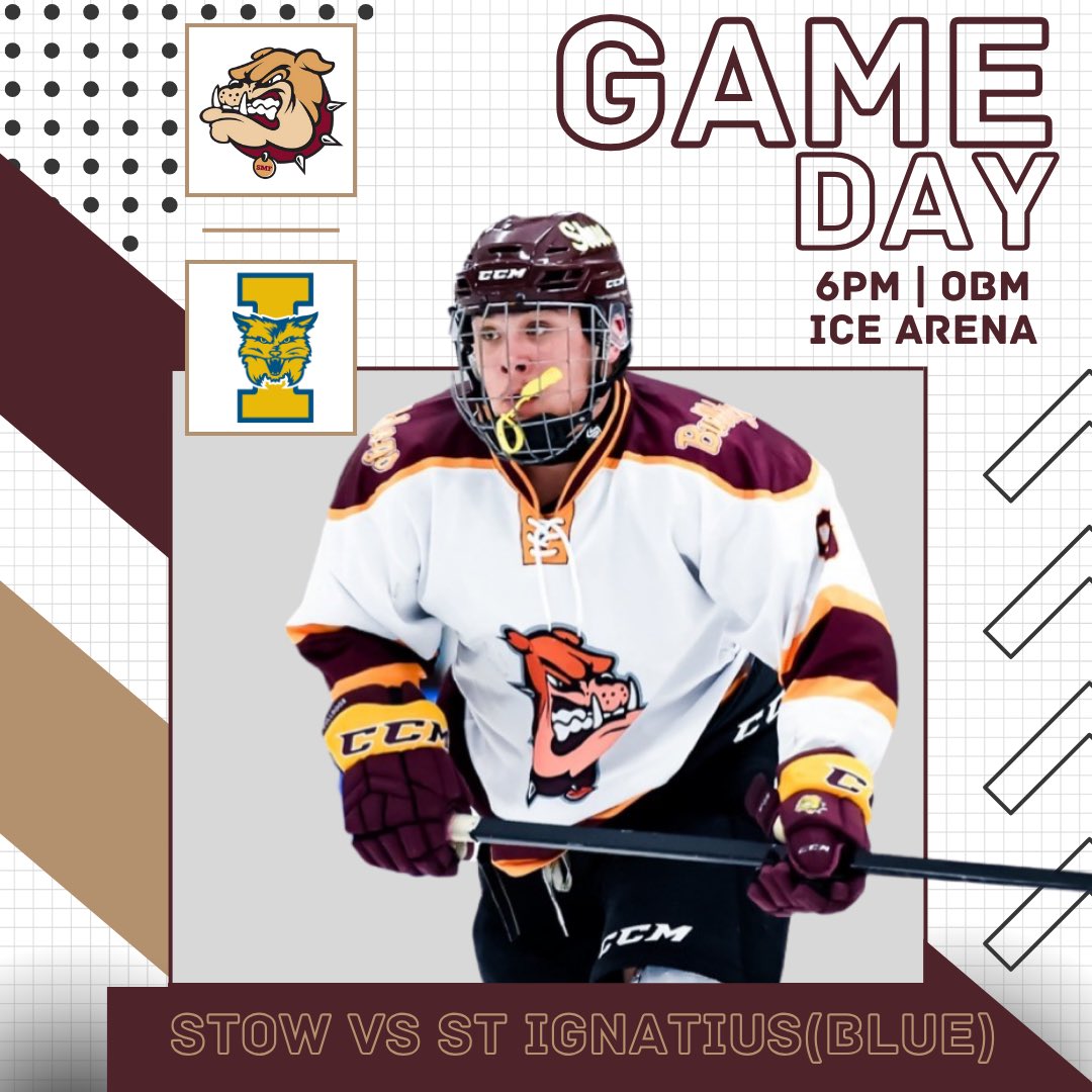 stowicehockey's tweet photo. ITS GAMEDAY! Your Bulldogs face St Ignatius Blue tonight at 6pm. Go Bulldogs! https://t.co/RQIO1e52FG