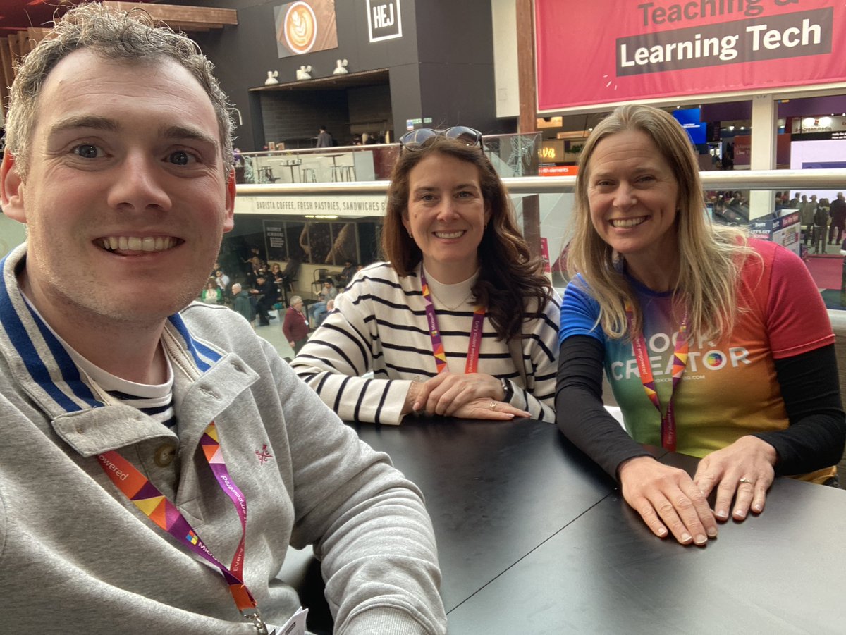 lcfranks's tweet photo. Lovely chatting with @roisin_lineen and @bannonc4sie about using @BookCreatorApp in Ireland at #bett https://t.co/RaI4JoFDzQ