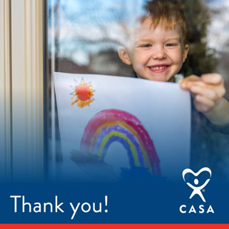 CASA volunteers show up, stand up, and speak up for some of the most vulnerable members of our community. We are extremely grateful for our CASA volunteers and their amazing work advocating for children.