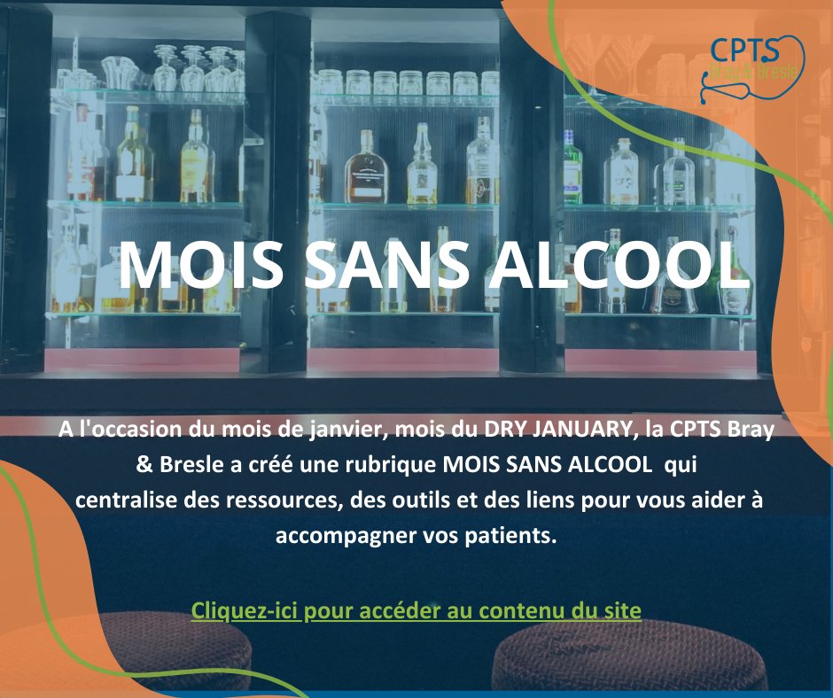 BrayCpts's tweet photo. 📢Le mois sans alcool se termine, mais la sensibilisation à la consommation à moindre risque d'alcool ne doit pas s'arrêter à la fin de cette campagne du mois de janvier.
Consultez les actualités de la CPTS :
https://t.co/PweLHnHY0C
#preventionalcool #alcool https://t.co/rv3Rgr6yXn