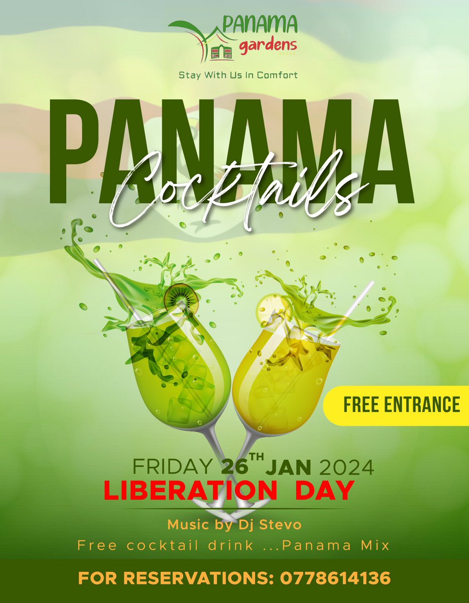 Meanwhile gates are open ku #PanamaGardens, fall in 🙏 Cocktail ku Cocktail mpaka kuwulira bubi 😋 #LiberationDay edition ssi #TotalShutDownKE