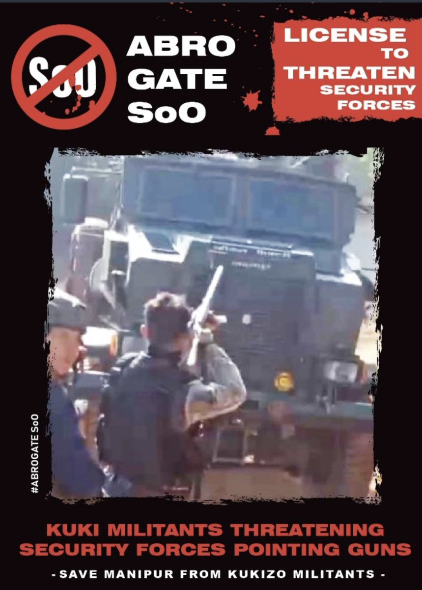 mingthonjadri's tweet photo. #KukiTerrorists No one is permitted to encroach upon our motherland's #Meitrabak or #Manipur (present-day name) territory as long as we #MeiteiNongsha are alive
#AbrogateSoO #SaveManipur #KukiMilitantsViolatedSoO https://t.co/tmgA7xmbGY