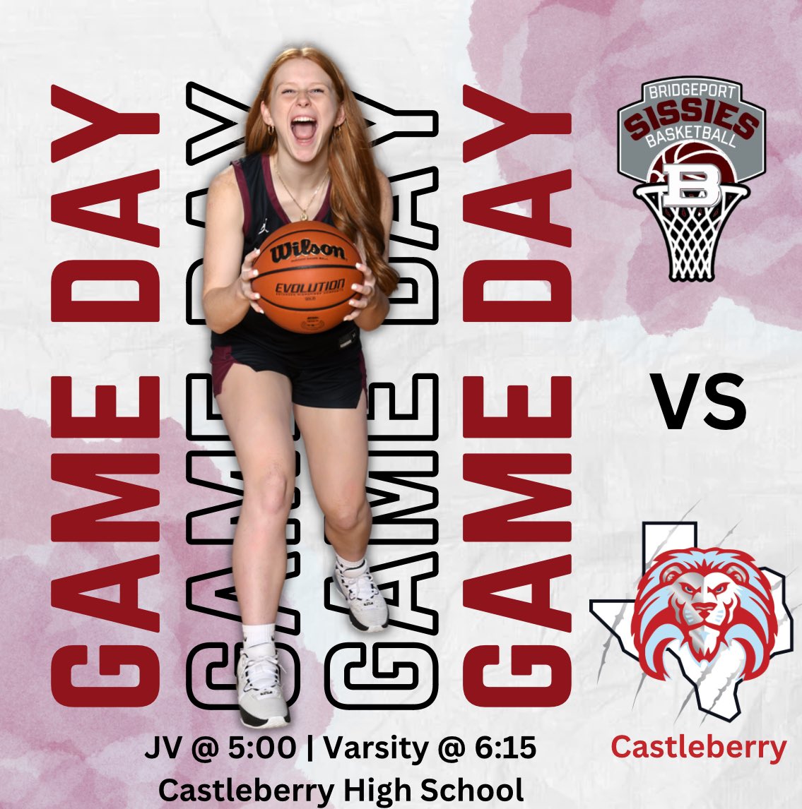 sissiesbball's tweet photo. Game day in Castleberry! 🗣️ show up and show us your Sissie Pride!!!🩶🏀 #ftsp #familytiedsissiepride https://t.co/cfYjtMwgVn