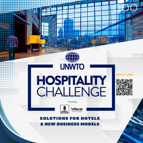 UNWTO's tweet photo. 🌟Last 48 h to apply for Hospitality Startup Competition by UN Tourism and @Infecar 

🔼This is the opportunity to reshape the guest experience and unlock the future of travel and accommodation.

Apply now and join us! 

🔗https://t.co/8KCeA3xf0t https://t.co/3tBrXkHgiY