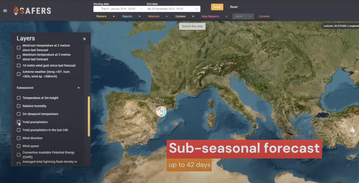 🌍🔥 New Video Alert! 🚨🎥

🌳🔍 Discover how these sub-seasonal forecasts can help you assess the risk of forest fires and better protect our precious forests.

🔗 Video Link: youtube.com/watch?v=k7r73F…

#SAFERS #H2020 #WeatherForecasting #ForestFire #FMI #RISC #Environment