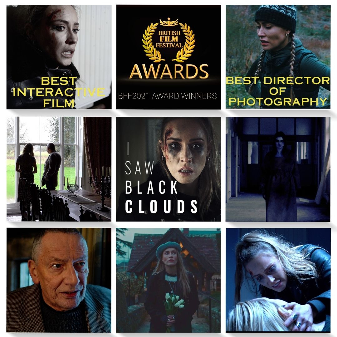 Back in 2021, I SAW BLACK CLOUDS won 2 awards: 'Best Interactive Film' &amp;  'Best Director Of Photography' at the British Film Festival. 
Super proud of this game &amp; massive well done to the cast &amp; crew especially our mesmerising lead <a href="/Nicole_O_Neill/">Nicole O'Neill</a>  #Isawblackclouds #awards #DOP