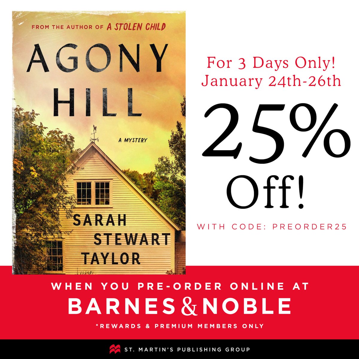 SSTaylorBooks's tweet photo. Last day for 25% off preorders at B&amp;N. My new series is set in rural Vermont in 1965. It’s got murder, homemade pickles, Cold War dread, espionage, a fish-out-water detective with a tragic past, sheep, forbidden love, and small town life. It’s out in August! https://t.co/7WkB15K5BL