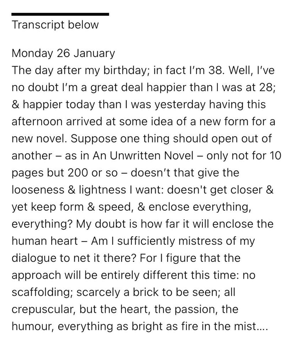 botvirginia's tweet image. Diary entry for January 26, 1920