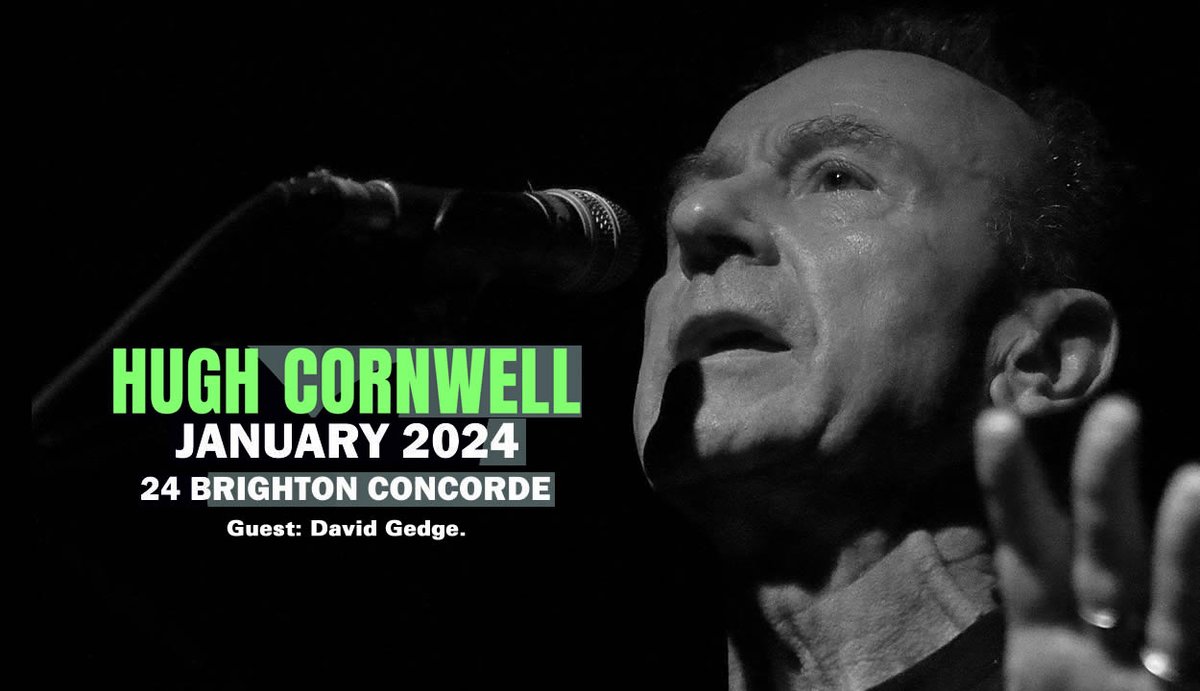 Hugh Cornwell was back in #Brighton, #Sussex #Concorde2. Nearly two hours of newer material and  some top #TheStranglers crowd pleasers. A superb performance from the man in black. We have words and pics! scenesussex.uk/hugh-cornwell-…