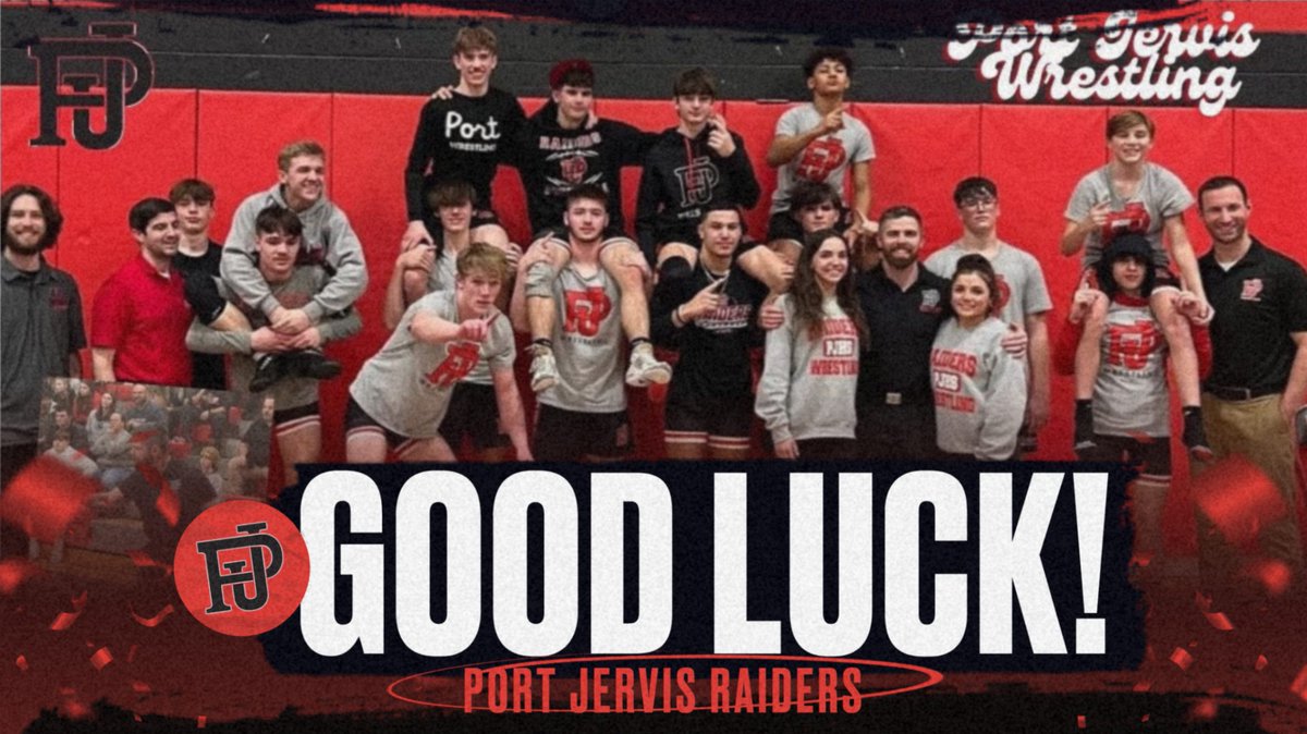 PJCSDAthletics's tweet photo. Our Wrestling Team will be heading up to Syracuse for the NYSPHSAA Championships at SRC Arena - Onondaga CC  on Saturday, January 27th.

If you plan on attending please purchase tickets at:

https://t.co/4uevcxQwNl https://t.co/xJRu4lB4dl