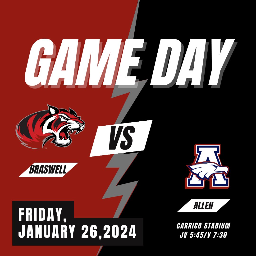🚨 G A M E D A Y 🚨 
🆚 Allen 
🕢5:45/7:30
📍Carrico 

#WinTheDay
#BengalExcellence
#GameDay