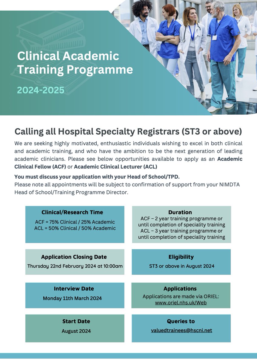 QUB Clinical Academic Training Programme tweet media