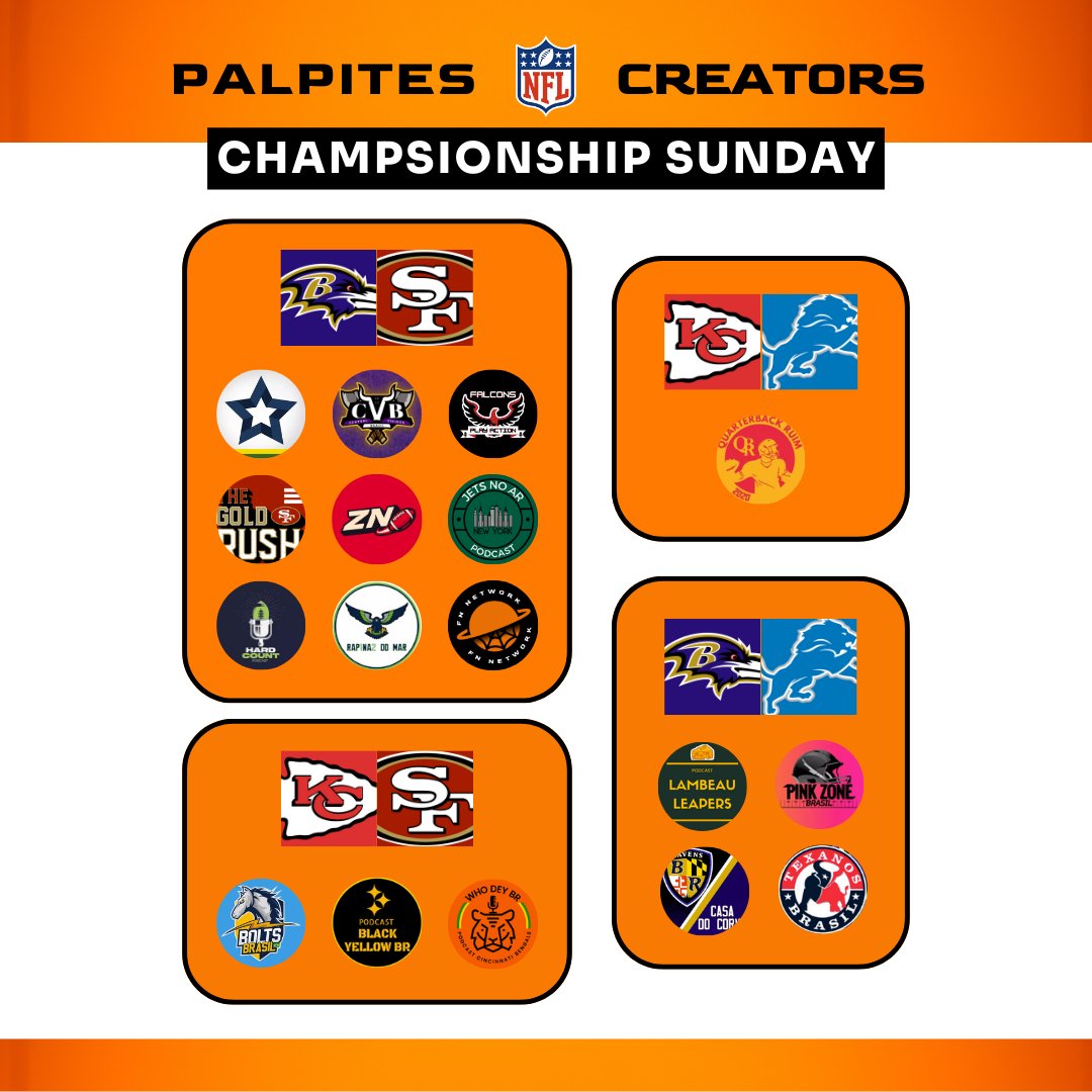 PALPITARIA NO AR!

Existem 4 tipos de pessoas no mundo nesse final de semana de Championship Sunday... Em que grupo você está?

#nfl #nflbrasil #nfltwitter
