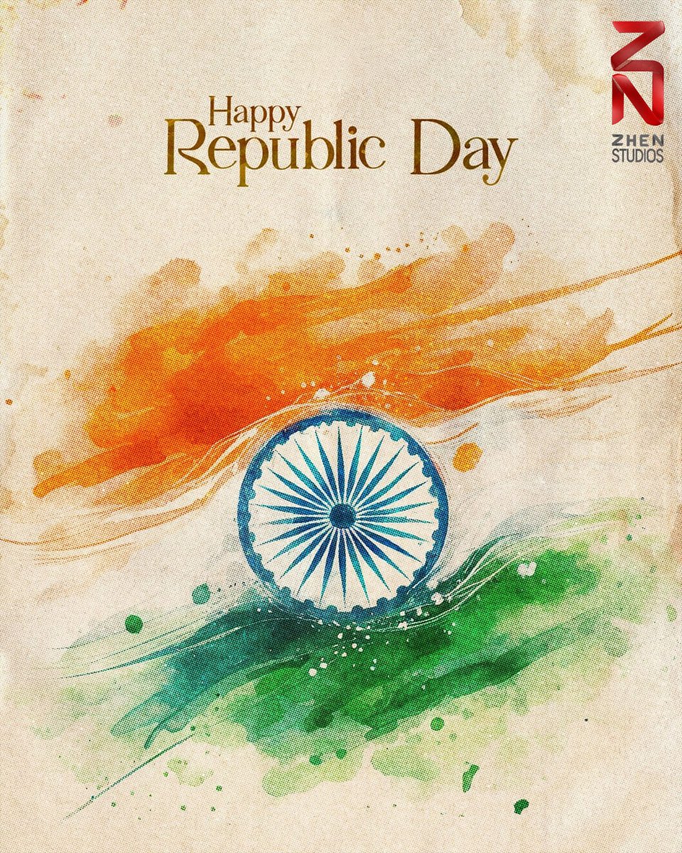 Celebrating the spirit of unity, diversity, and freedom on this Republic Day 🇮🇳 #RepublicDay #ZhenStudios