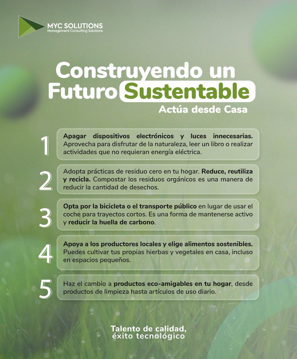 MYCSOLUTIONS22's tweet image. 🌍 Celebremos juntos el Día Mundial de la Educación Ambiental 📚💚 ¡Desde casa también podemos marcar la diferencia! 🏡✨ Haz pequeños cambios: reduce, recicla, reutiliza. 🔄💡
Juntos construyamos un futuro más verde. 💪🌿
#DíaAmbiental #CuidemosElPlaneta #MycSolutionsSAS