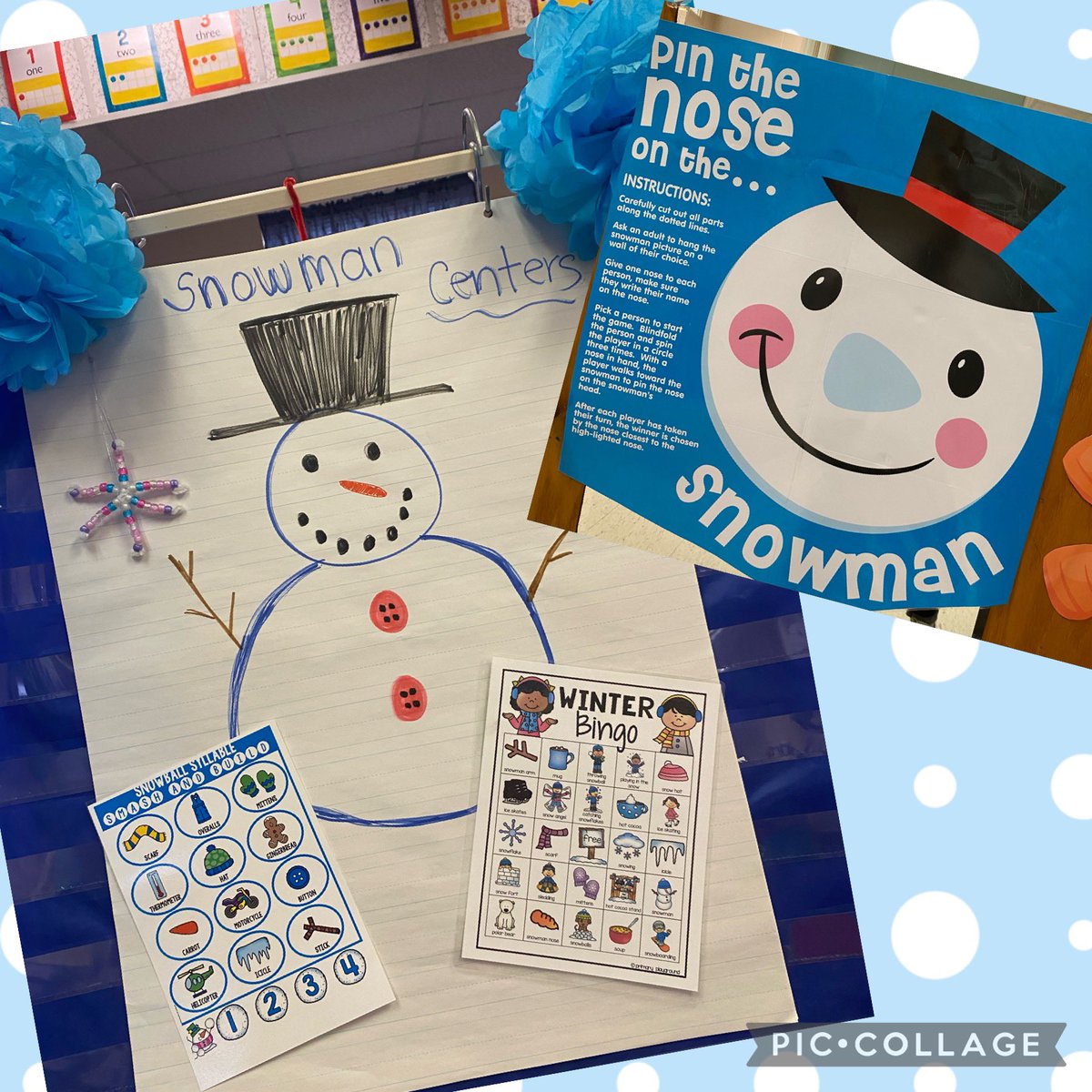 Excited for Snowman ⛄️ Centers in K today!#kinderfun #snowman @PennyRoadES