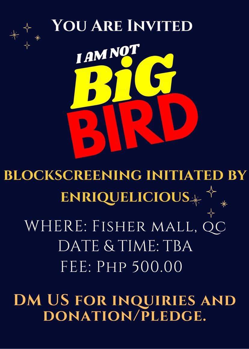 ENRIQUE_LICIOUS's tweet photo. Enriquelicious Block Screening for “I Am Not Big Bird” 

Help us unlock our target: Multiple Blockscreenings for Quen’s comeback movie 🤞🏼❤️

For GCash donations, feel free to use the attached QR code. For other means, you may send us a message!

Thank you! ❤️ https://t.co/DtDngQ40a8