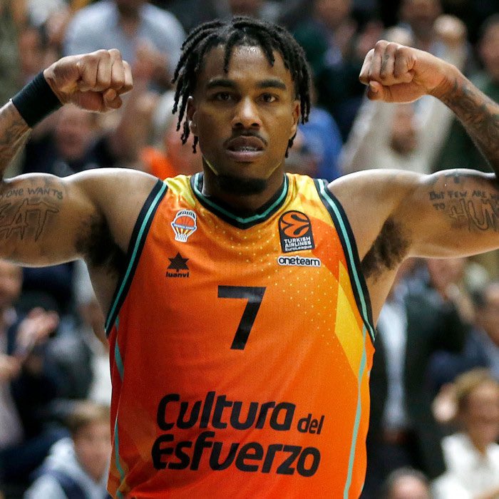 1U- 🇪🇺 Chris Jones (VAL) Over 12.5 Points Stoiximan/Betano (-108)

Available at Bwin, Bet365
Mr Reliable. Chris Jones has been a moneymaker with his consistency this season and we will attack this spot against a fast paced average defense in Baskonia.
- Over in 7/8 L8 games, with