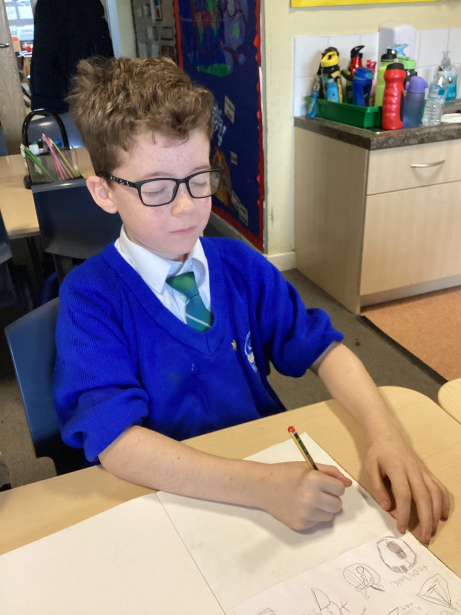 3D_stjohns's tweet photo. Here we are practising our shading and drawing skills ✏️✍️ To begin the lesson, we drew an object from memory with our eyes closed! As you can see from our video, we were surprised by the results🤣 https://t.co/7IDbog8alO