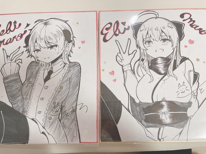 色紙描きました、明日持っていきます! 