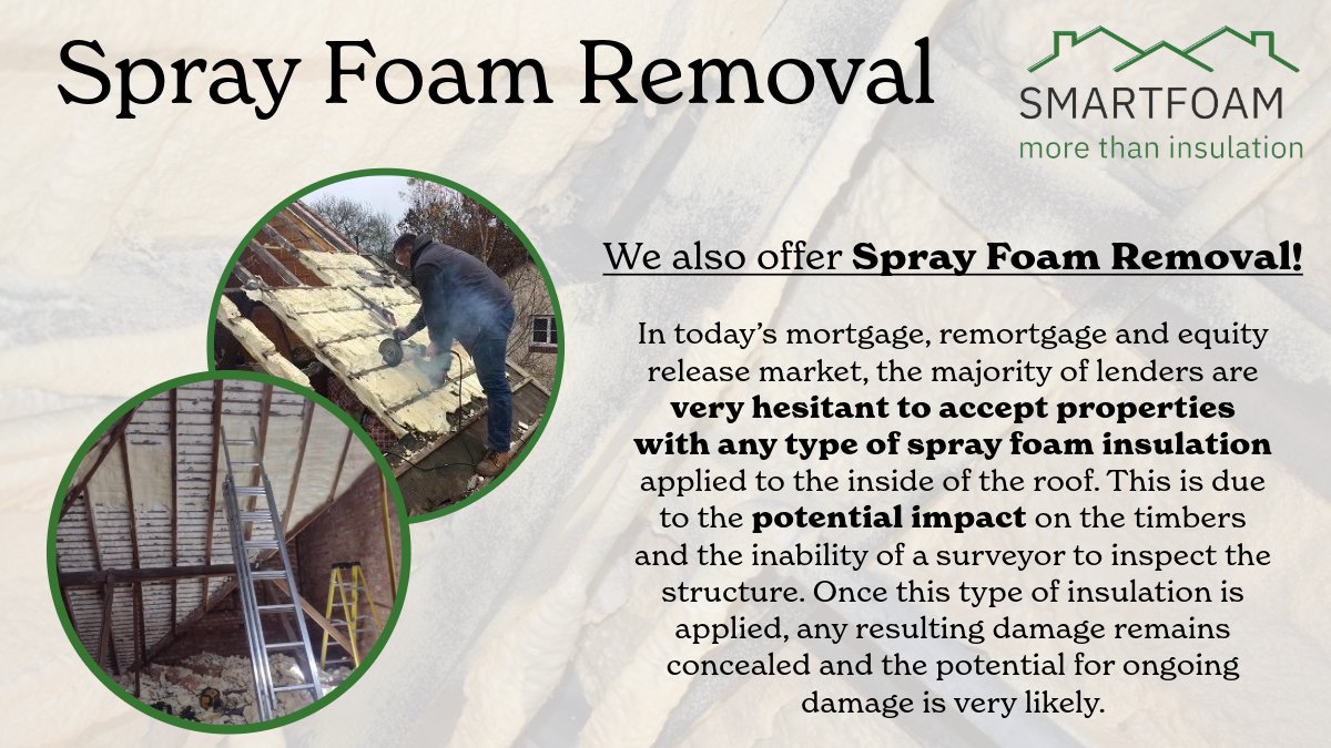 SmartFoamLtd's tweet photo. We also offer the removal of Spray Foam! 

Enquire on https://t.co/4KFZKfSo5J

#insulation #sprayfoam #mortgage #explore #foam https://t.co/N6LOytVP8t