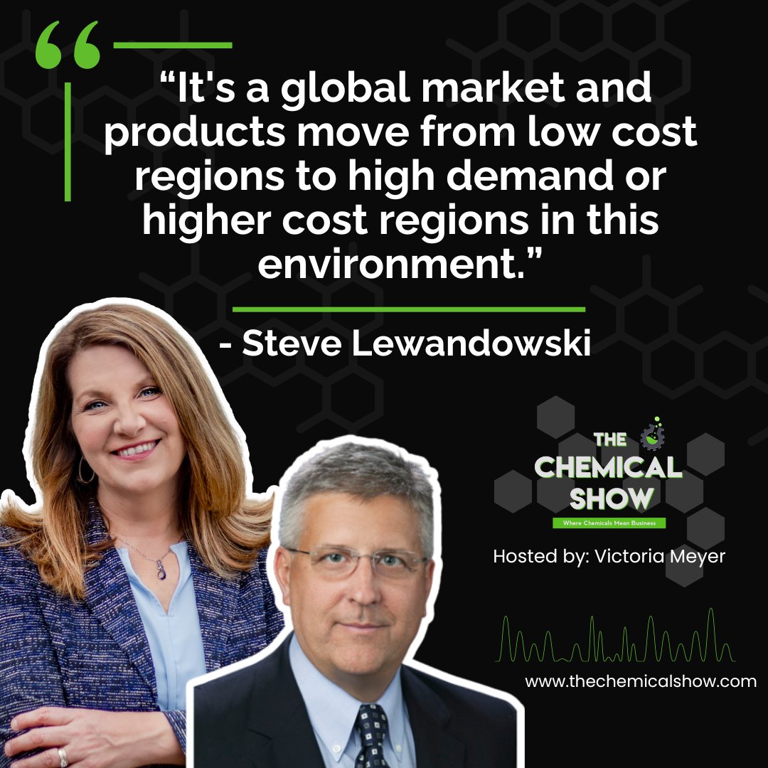 ProgressioLLC's tweet photo. "It's a global #petrochemical world &amp; things move from low cost regions to high #demand or higher cost regions in this environment." Join @VictoriaKMeyer &amp; Steve Lewandowski of @ChemMktAnlytics on @TheChemicalShow for insights into global shipping &amp; its impact on petrochemicals. https://t.co/SUXI6pqumc