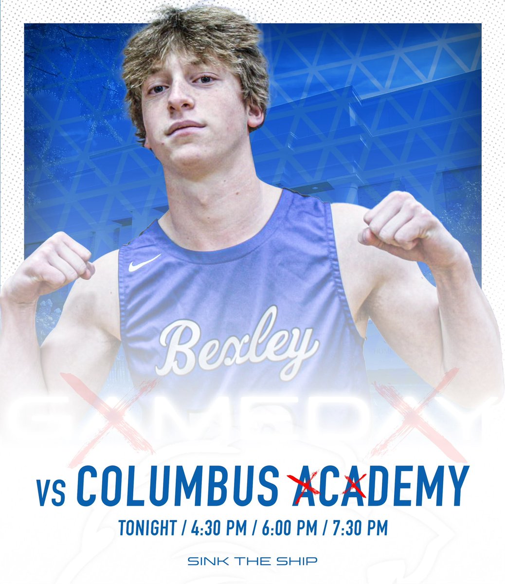 G ❌ M E D ❌ Y !

The Lions host the Vikings tonight for a triple header with freshman starting at 4:30pm! What a great day to be a Lion! #SinkTheShip 

🆚 Columbus ❌c❌deny 
⏰ 4:30/6:00/7:30pm
📍Bexley High School