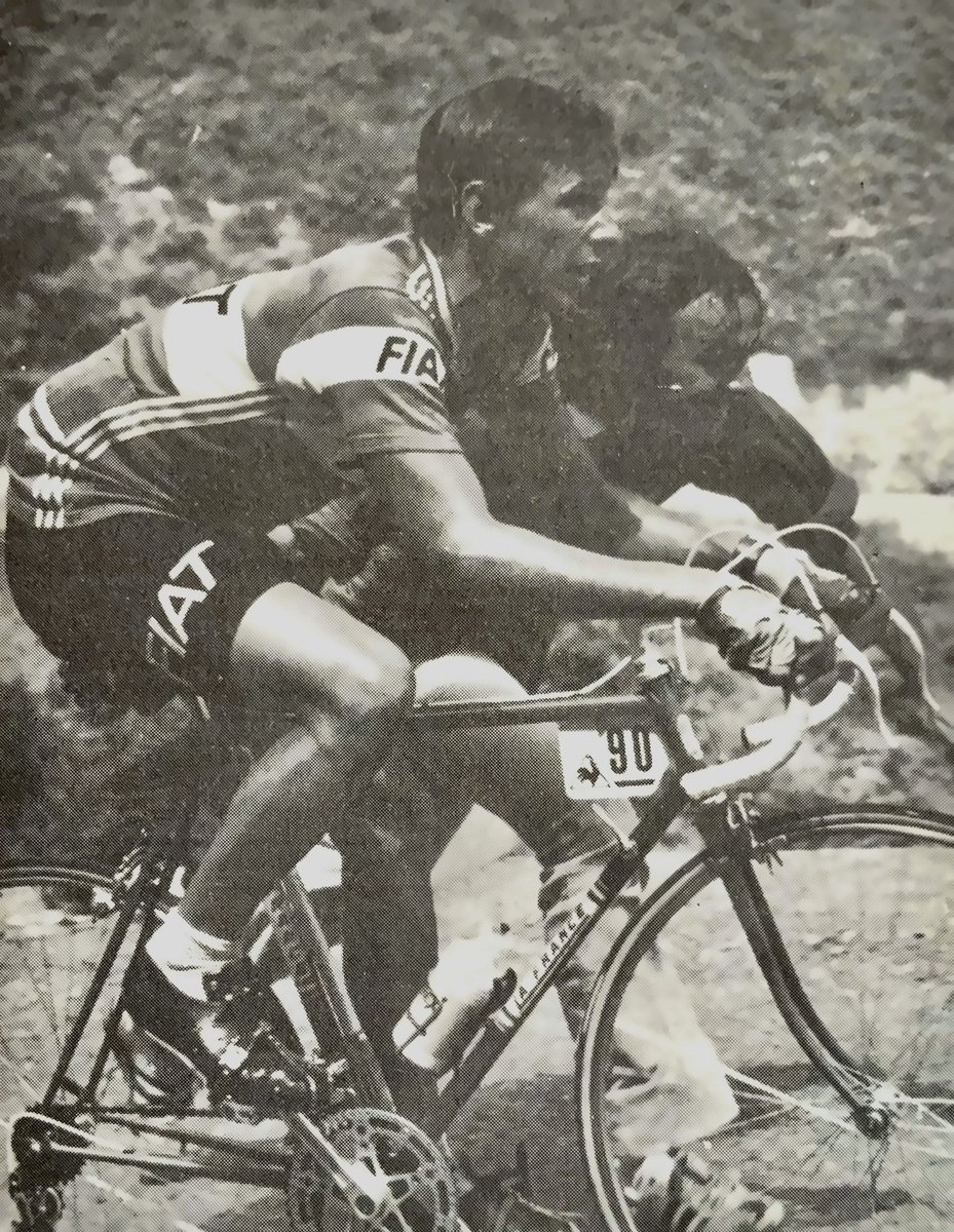 Paul Sherwen riding his first Tour de France in 1978, age 22.