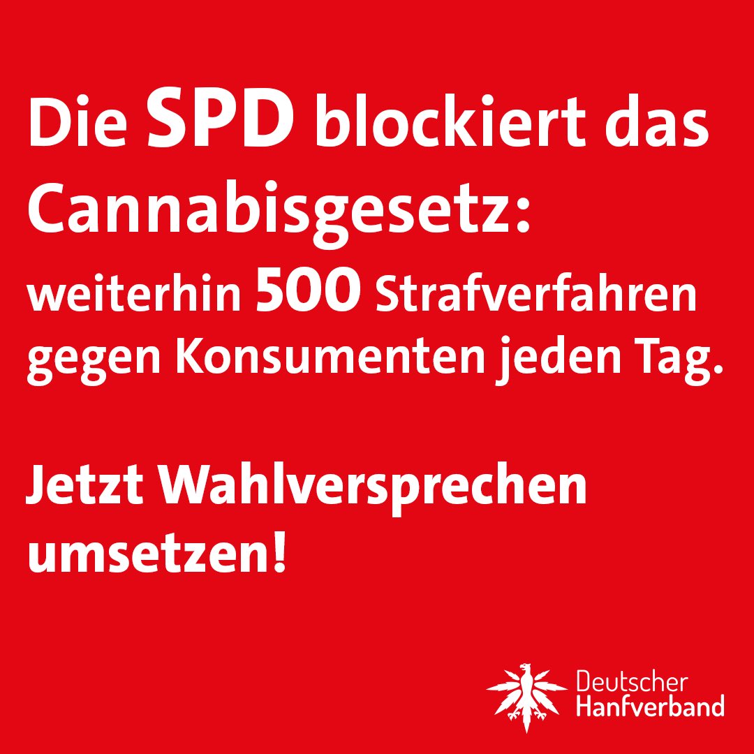 Die SPD blockiert das #CanG immer noch!

Deswegen schalten wir Anzeigen auf Instagram, FB und YT, um noch mehr Leute auf das Problem aufmerksam zu machen und so mehr Druck auf die SPD auszuüben. Nicht eingehaltene Wahlversprechen sollten für jeden Wähler ein Warnsignal sein!