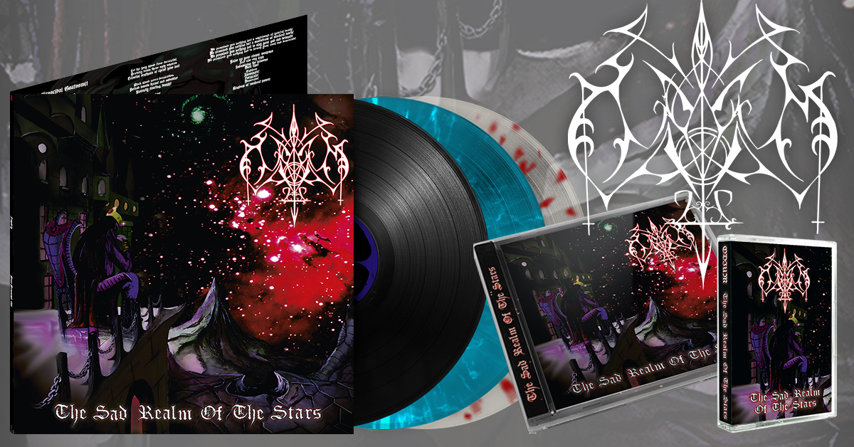 OsmoseProd's tweet photo. ODIUM "The Sad Realm Of The Stars" reissue out now on CD, LP &amp; MC !!
📷 https://t.co/7pQAJe5Hdj

#odium #blackmetal #Norway  #osmoseproductions https://t.co/mnlhFweiTg