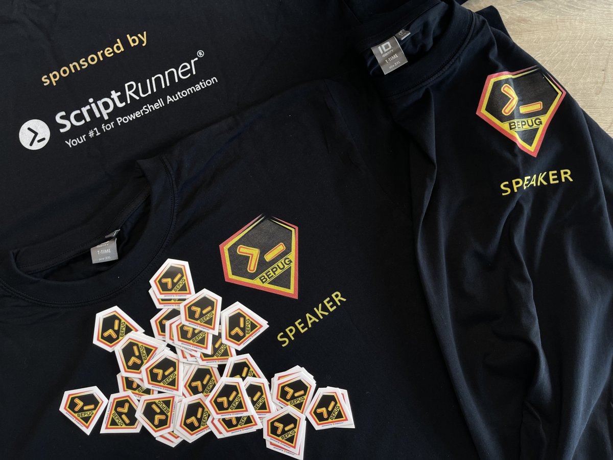 Attending @bepowershell in Ghent will be fun! We've already prepared some nice #PowerShell + #ScriptRunner swag - you don't want to miss out on that! Register now, we look forward to seeing you there!
bit.ly/3vTnbVp
#PowerShell #itautomation #m365 #itadministration