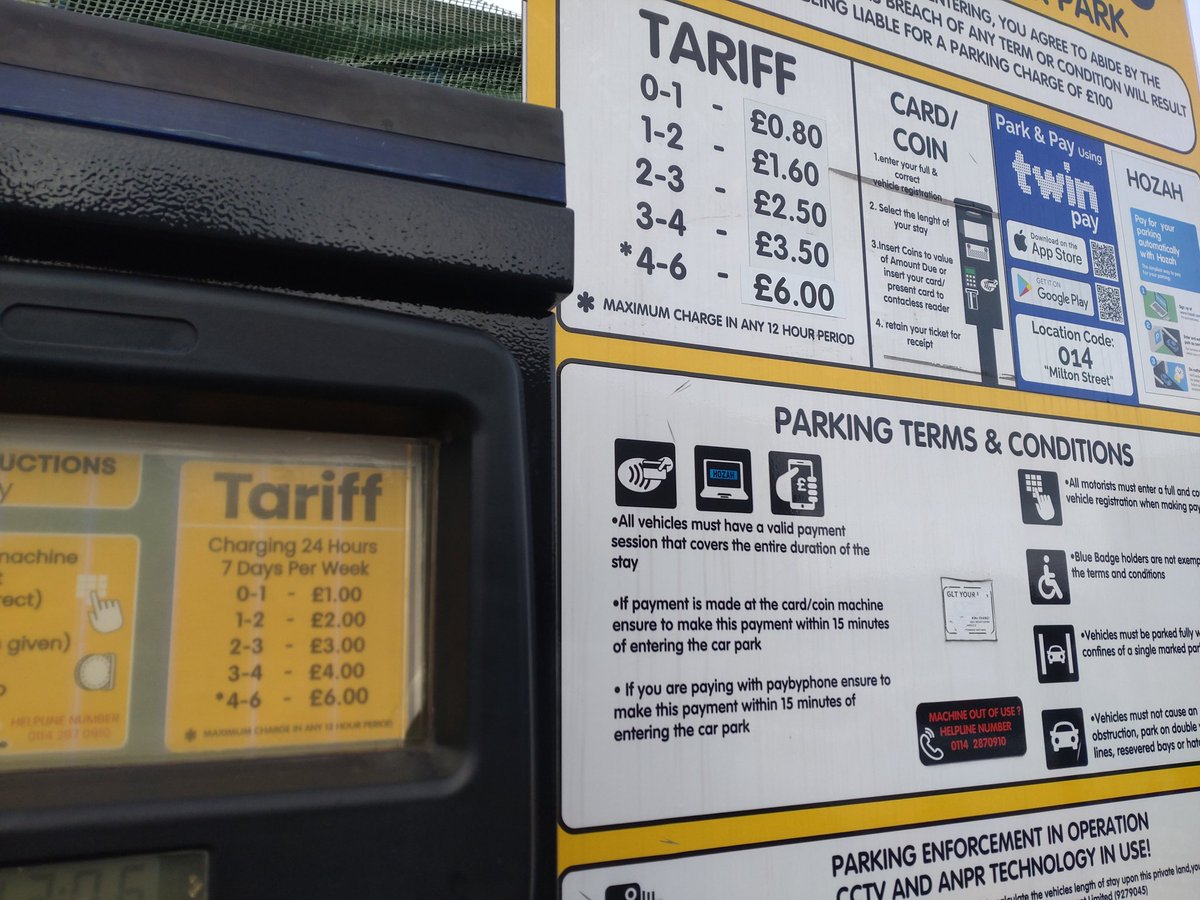 QuadInternet's tweet image. Networking yesterday (thanks @sheffchamber) and went to pay to park. Tariff on the machine differed from the tariff on the sign. It was the cheaper of the two, so I&apos;ll not complain...