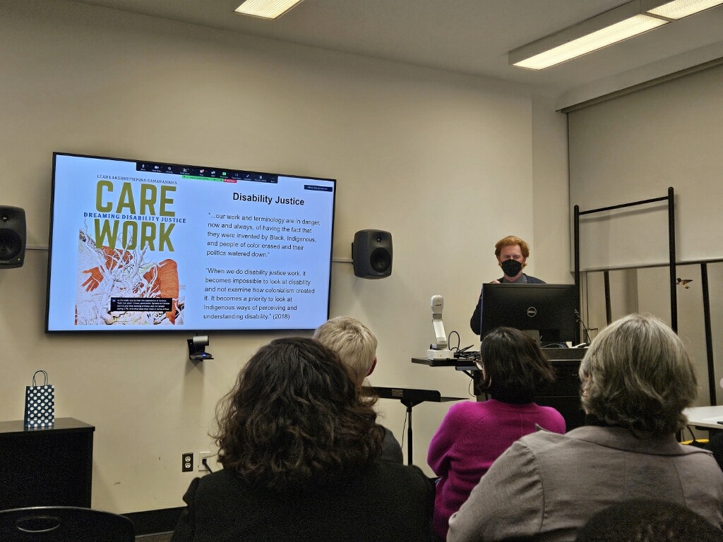 antiaben's tweet photo. Thanks to Dr. adam patrick bell for a formidable talk, "Meaningful inclusion in music education: Toward a disability-led model of practice and research." If you would like to watch the recording, email colloquium.ed.music@utoronto.ca
@UofTMusic
#MusicEducation #MusicEdChat https://t.co/bMygf9R1xS