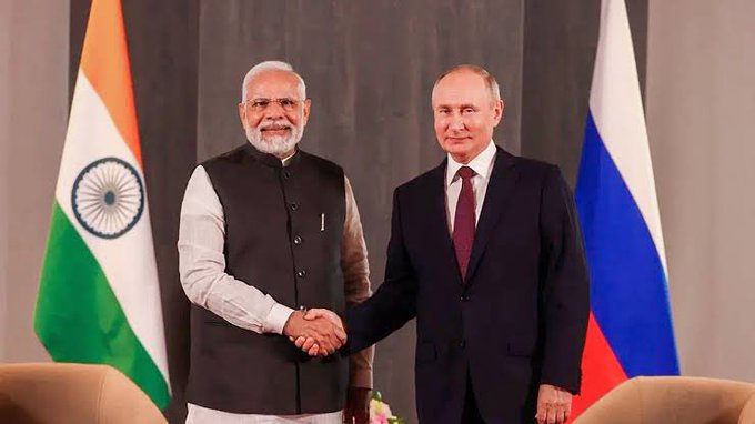 @TimesAlgebraIND Russian President Vladimir Putin once again praised PM Narendra Modi for his foreign policy. He said - “In today’s world it is difficult to pursue such policy and India has highest economic growth rate due to him.”