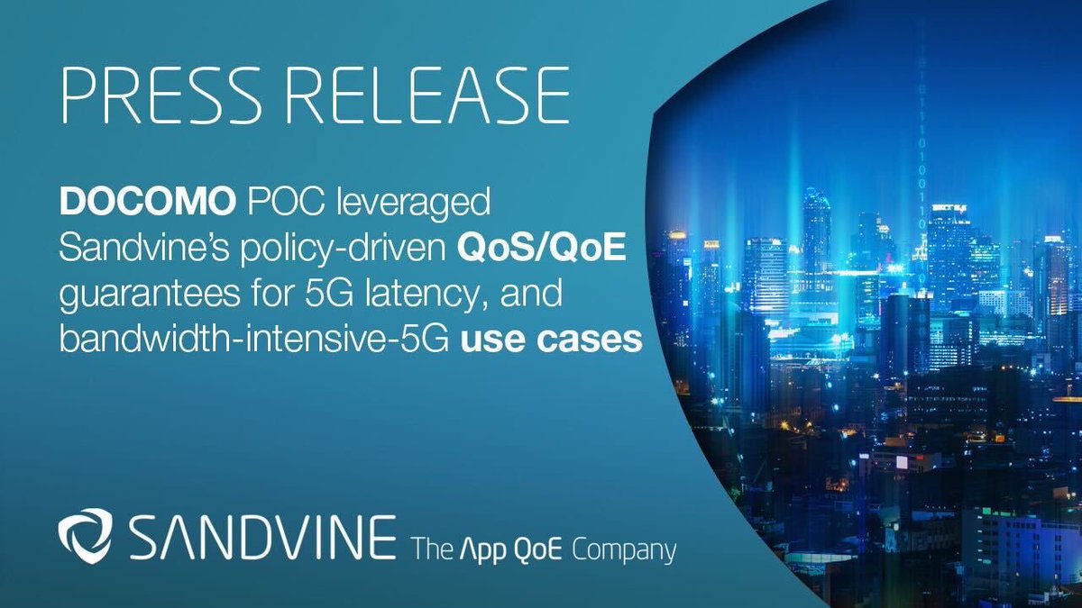 In case you missed it, Sandvine was a partner in DOCOMO’s recent Open House, featuring automated network control for better user experiences, reduced environmental impact, and lower energy costs. Read the press release here: sandvine.com/press-releases…