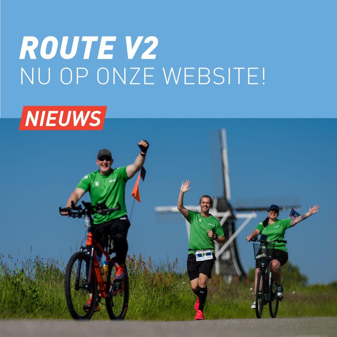 ROUTE V2: BEKIJK 'M NU!🗺️ De nieuwe versie van de route is nu te vinden op de website. Benieuwd op welke heuvels je je voor moet bereiden of in de startblokken om jouw doorkomst te organiseren? Bekijk snel de route! De route is hier te vinden: bit.ly/3SAppC5