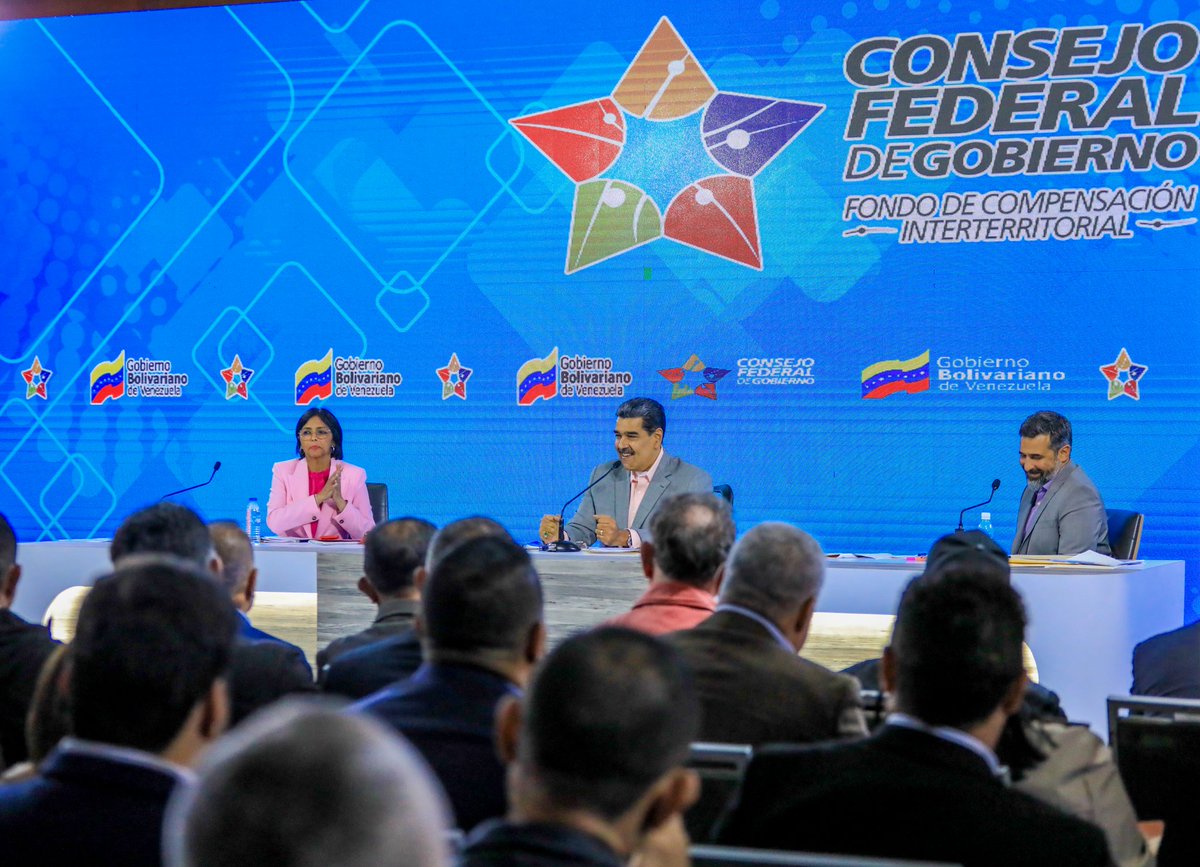 Queda establecido el Consejo Federal de Gobierno de la siguiente manera: presidenta Delcy Eloina Rodríguez Gómez, secretario ejecutivo Guy Alberto Vernáez, los ministros Pedro Tellechea y Néstor Reverol; los gobernadores José Galíndez, Héctor Rodríguez y la gobernadora Lizeta